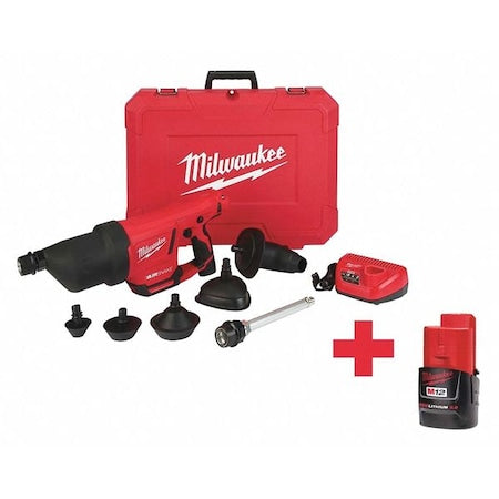 35 ft Cordless Drain Cleaning Machine, 12V