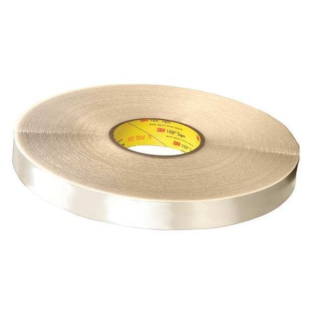 Double-Sided Foam Tape, 1 in W, 27 yd L, 1/32 in, Polyethylene Foam, Double-Sided