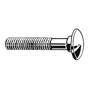 Carriage Bolt, Square Neck, 1/4"-20, 3/4 in L, 18-8 Stainless Steel, Not Graded, Plain, 100 PK