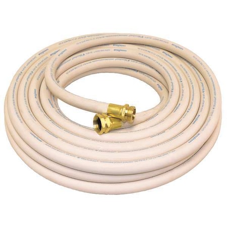 3/4" ID x 50 ft EPDM Coupled Food Hose WT