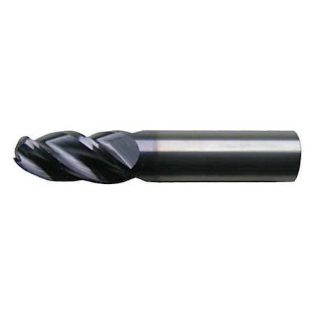 4-Flute Carbide HP VI Ball Nose End Mill CTD CEM-V-4B Bright 5/8"x5/8"x1-1/4"x3-1/2