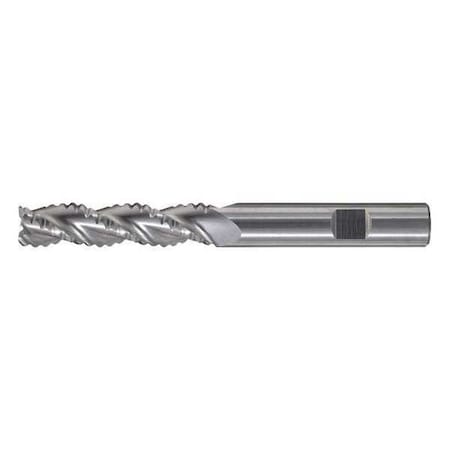 3-Flute Carbide HP Square Single Roughing End Mill CTD CEM-RA Bright 3/8x3/8x1/2x2