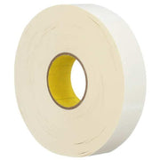 Double-Sided Foam Tape, 1 7/8 in W, 180 7/16 yd L, 1/16 in, Paper, Double-Sided