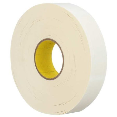 Double-Sided Foam Tape, 1 7/8 in W, 180 7/16 yd L, 1/16 in, Paper, Double-Sided