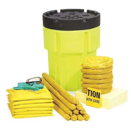 Biohazard Spill Kit,43.8 gal.,Drum