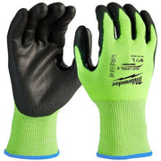 12 Pair High Visibility Cut Level 2 Polyurethane Dipped Gloves - XL