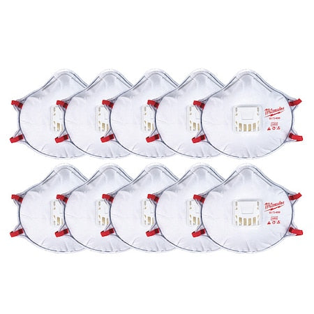Disposable Respirator, N95, Molded, Dual, Adjustable, Molded Nose Bridge, M