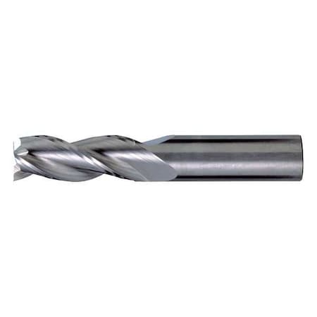 3-Flute Carbide Square Single End High-Perf End Mill for Alum CTD CEM-AM3 Bright 1/2x1/2x3-1/8x6