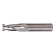 2-Flute Carbide Square Single End GP End Mill Cleveland CEM-SE-2-TA TiAlN 1/4x1/4x1/2x2