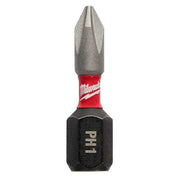 SHOCKWAVE 1 in Phillips No. 1 Impact Duty Power Bit, 250-Piece Pack