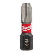 SHOCKWAVE 1 in Phillips No. 3 Impact Duty Power Bit, 25-Piece Pack