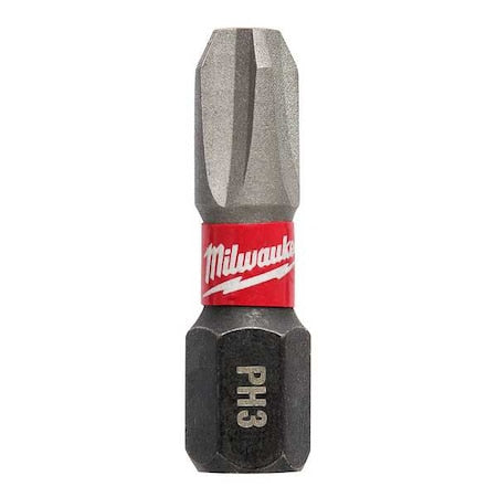SHOCKWAVE 1 in Phillips No. 3 Impact Duty Power Bit, 250-Piece Pack