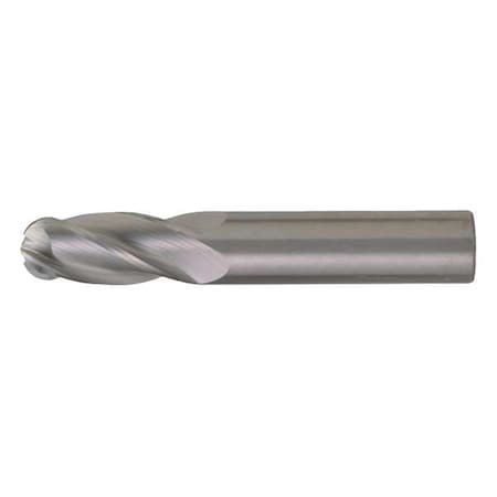 4-Flute Cabide Ball Single End GP End Mill Cleveland CEM-SE-4B-TA TiAlN 3/8x3/8x5/8x2