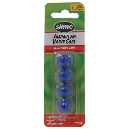 Anodized Valve Caps,4 Pc.,Blue