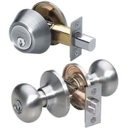 Knob Lockset, Mechanical, Entrance, Grd. 3