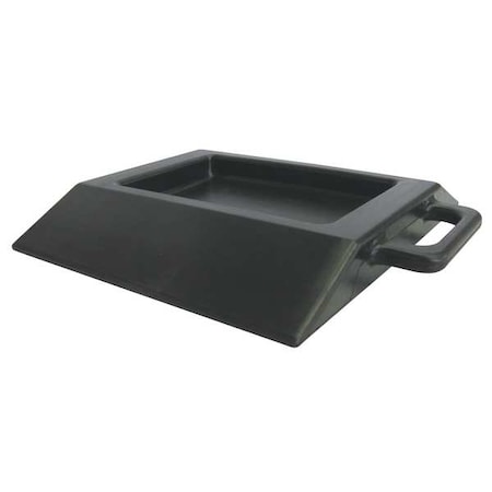 Pallet Truck Stop,13-3/4In. L,Blk,Rubber