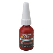 Retaining Compound, 648 Series, Green, Liquid, For Close-Fitting Parts, 10 mL Bottle
