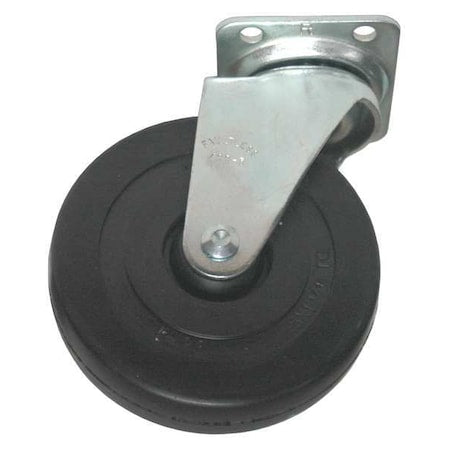 Soft Rubber Swivel Caster,5 In