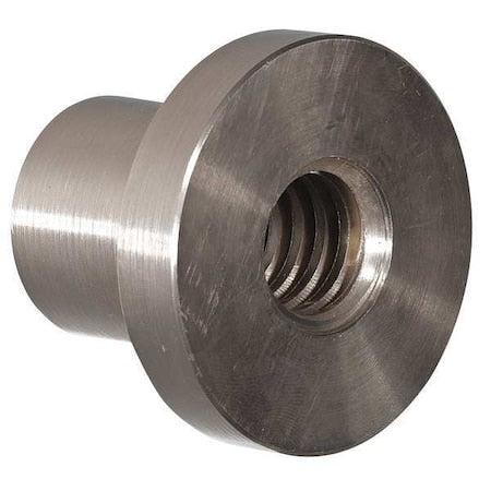 Flange Nut, 1-1/4"-5, Bronze, Not Graded, Plain, 2-1/2 in Hex Ht