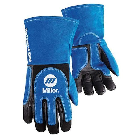 Performance Welding Gloves, Gauntlet Cuff, Wing Thumb, Premium Pigskin, XL, 1 PR