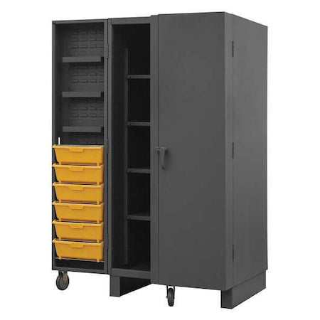 Super Duty Bin Cabinet, 36 in W, 78 in H, 36" D, 12 Bins