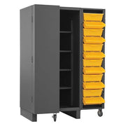 Super Duty Bin Cabinet, 36 in W, 78 in H, 36" D, 24 Bins