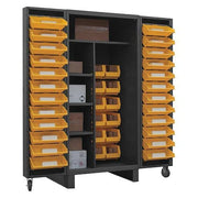 Super Duty Bin Cabinet, 36 in W, 78 in H, 36" D, 36 Bins