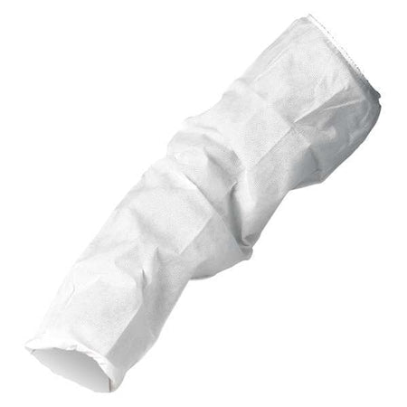 KleenGuard A20 Protective Sleeves, 21 in Length, Not Applicable Thick, Serged Seam, White, 200 PK