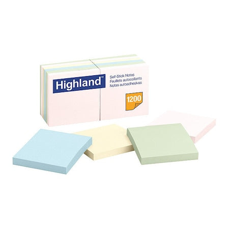 Post-It, Notes, Stainless Steel, 3x3, Hiland, PK12
