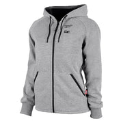 Women's Heated Hoodie, 336-21, 3 Settings, 8 hr Time, Zipper Closure, Gray, Size XS