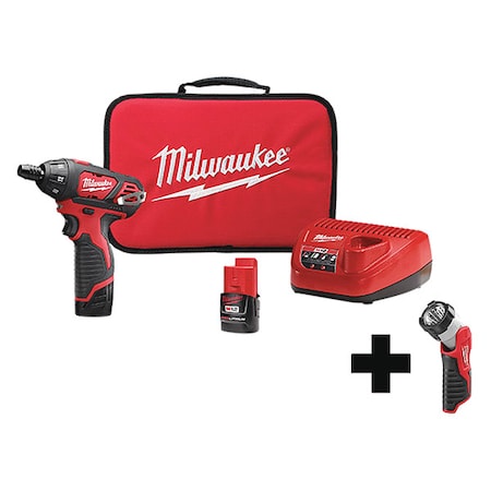 M12 1/4" Hex Screwdriver Kit + M12 Work Light