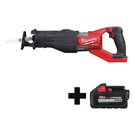 M18 FUEL SUPER SAWZALL Reciprocating Saw + M18 HIGH OUTPUT XC6.0 Battery Pack
