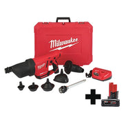 M12 AIRSNAKE Drain Cleaning Air Gun Kit + M12 XC6.0 Battery