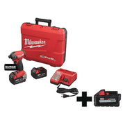 M18 FUEL SURGE 1/4" Hex Hydraulic Driver Kit + M18 HIGH OUTPUT XC6.0 Battery Pack