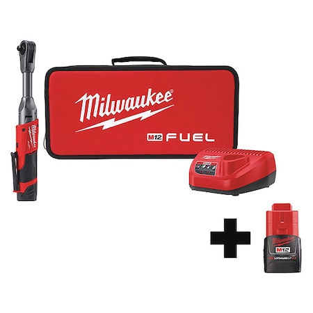 M12 FUEL 3/8" Extended Reach Ratchet Kit + M12 CP2.0 Battery