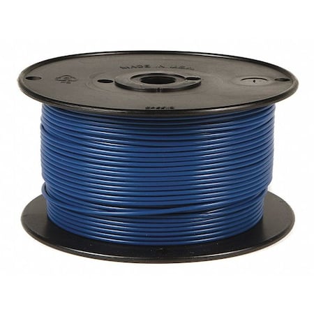 Primary Wire, GPT, 20 AWG, 1C C, Blue, PVC, Stranded, 60V, 100 ft.