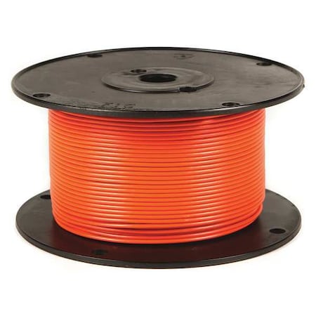 Primary Wire, GPT, 14 AWG, 1C C, Orange, PVC, Stranded, 60V, 500 ft.