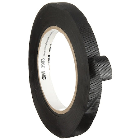 Duct Tape, Black, 50 yd L, 1/2 in W