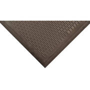 Entrance Mat, Rubber, 1/4 in Thick, Black, 4 ft W x 6 ft L