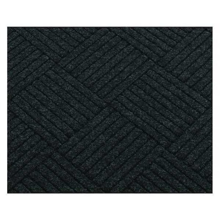 Entrance Mat, Polypropylene, 3/8 in Thick, Charcoal, 3 ft W x 4 ft L