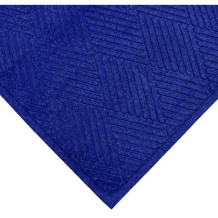 Entrance Mat, Polypropylene, 3/8 in Thick, Blue, 2 ft W x 3 ft L