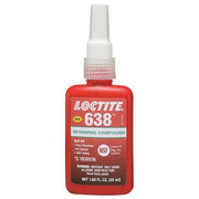 Retaining Compound, 638 Series, Green, Liquid, High Strength, 50 mL Bottle