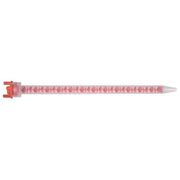 Mixing Nozzle, Disposable, 11 13/64 in Length, Polyethylene, Orange, 10 PK