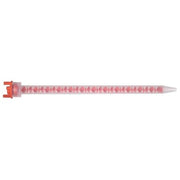 Mixing Nozzle, Disposable, 9 13/64 in Length, Polyethylene, Orange, 10 PK