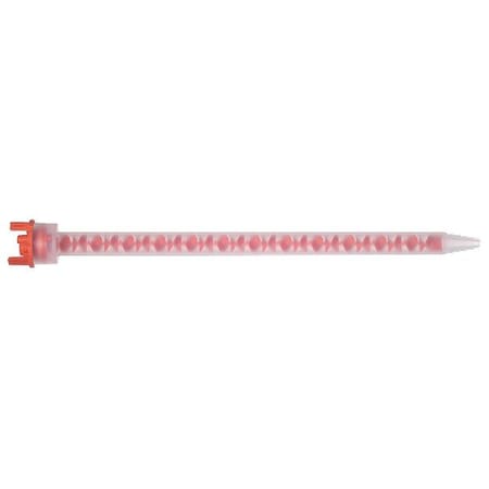 Mixing Nozzle, Disposable, 9 13/64 in Length, Polyethylene, Orange, 10 PK