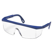 Integra(R), Safety Glasses, Anti-Scratch, Clear Lens, Blue Frame, Half-Frame