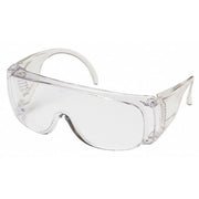 Solo Safety Glasses, OTG, Anti-Scratch, Universal, Clear Frame, Clear Lens