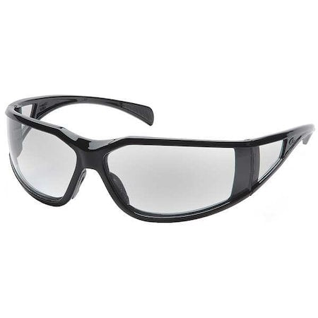 Exeter(R), Safety Glasses, Anti-Fog, Anti-Static & Anti-Scratch, Clear Lens, Black Frame