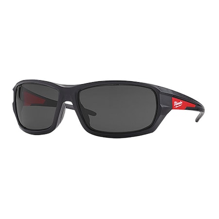 Safety Glasses, Wraparound Smoke Polycarbonate Lens, Anti-Fog, Scratch-Resistant, 12PK
