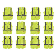High Visibility Vest,12 pk,L/XL